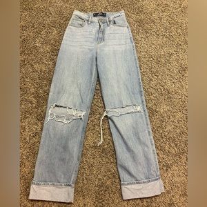 hollister dad jeans